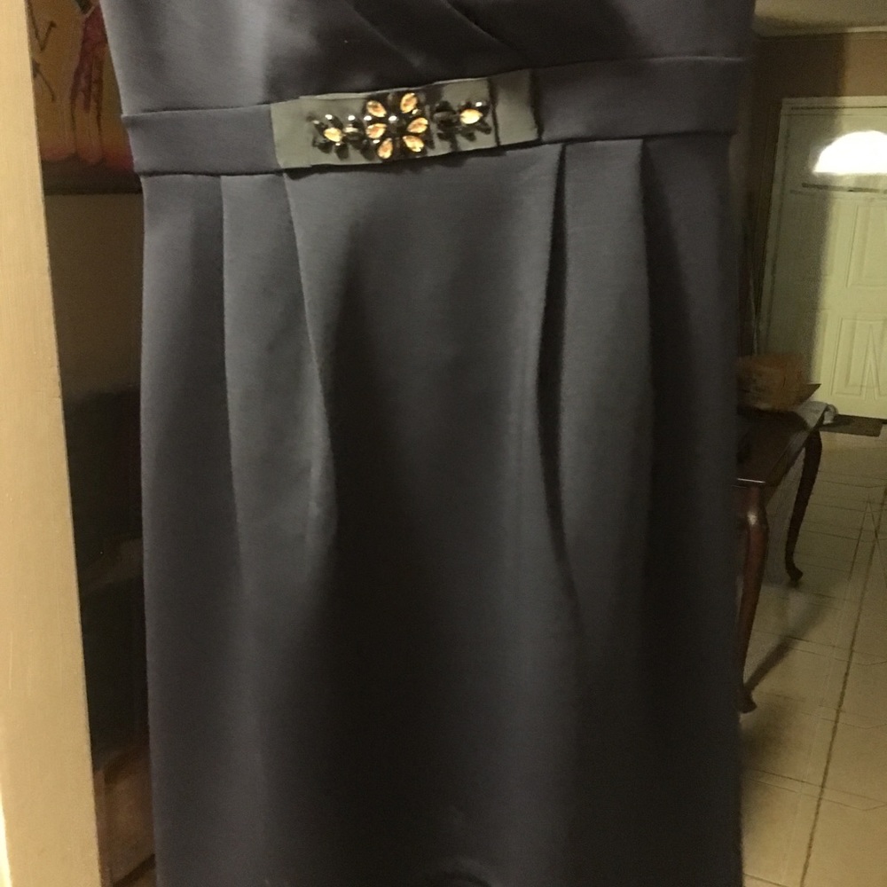Navy blue dress, only wore once!